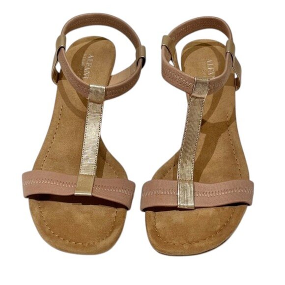 Alfani ROSE GOLD Voyage Wedge Sandals - Picture 1 of 11